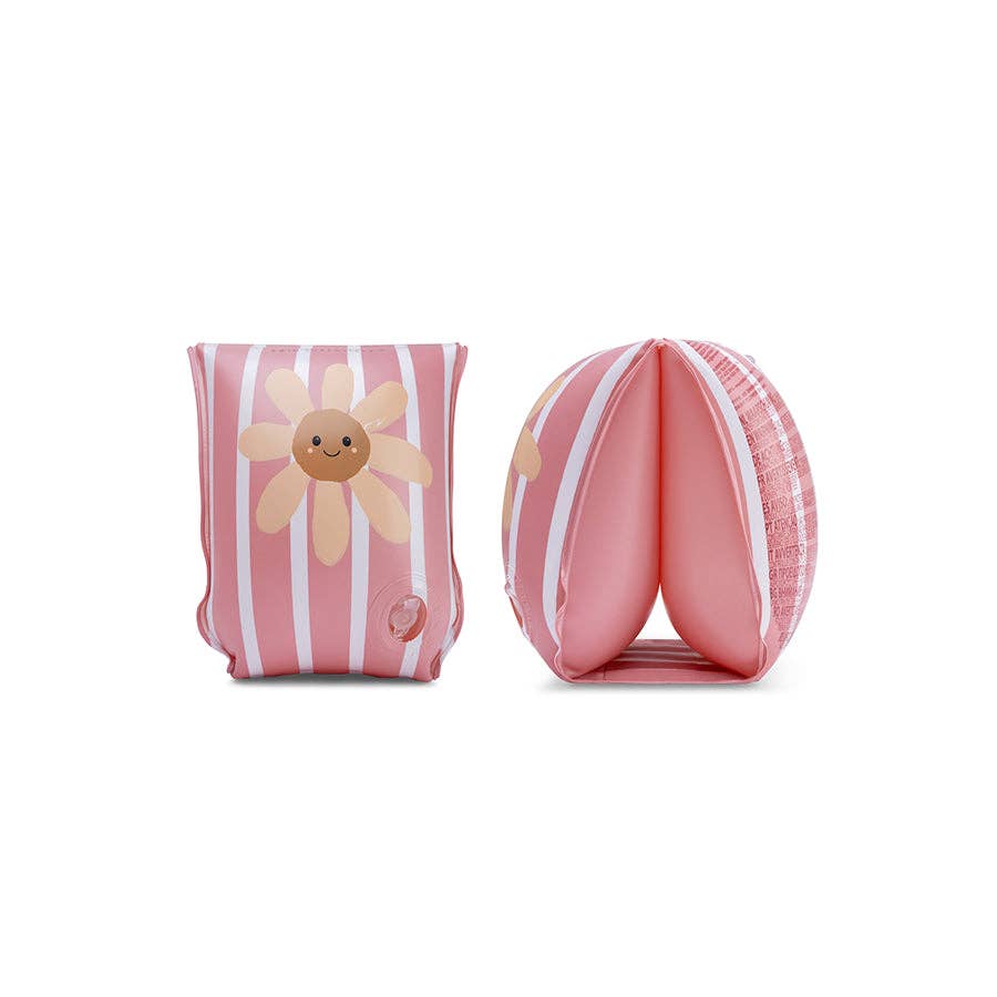 Brassards - Rose - Fleurs de Marguerite: 0/2 Years