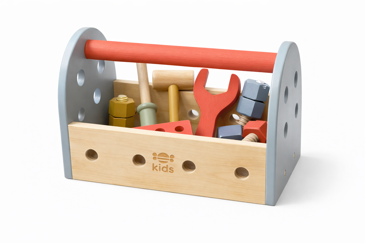 Boîte à outils en bois