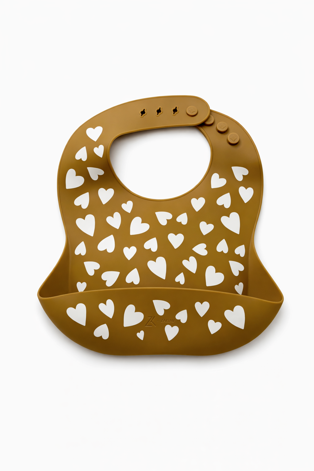 Bavoir Coeur en silicone