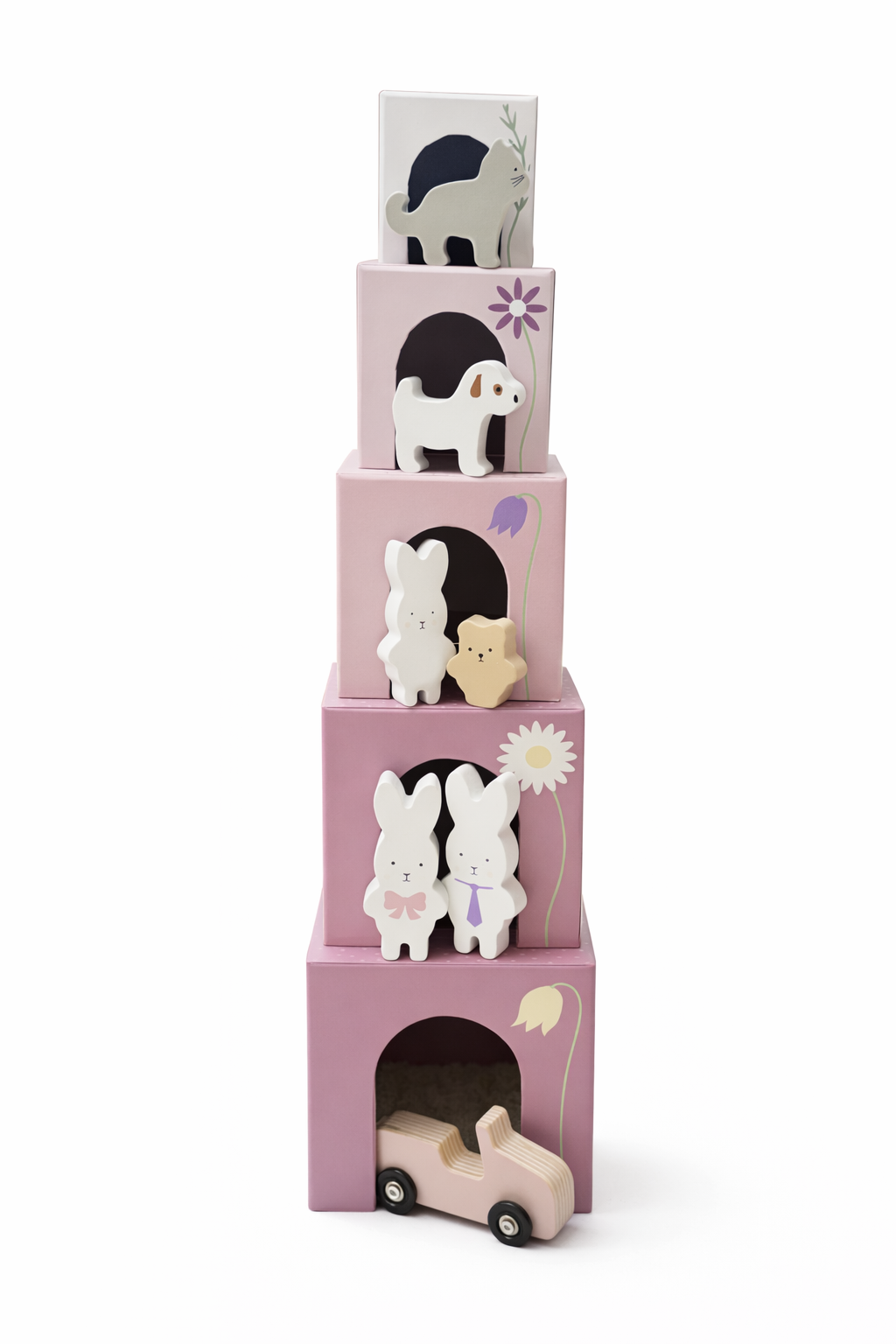Cubes empilables 1-5 Lapin