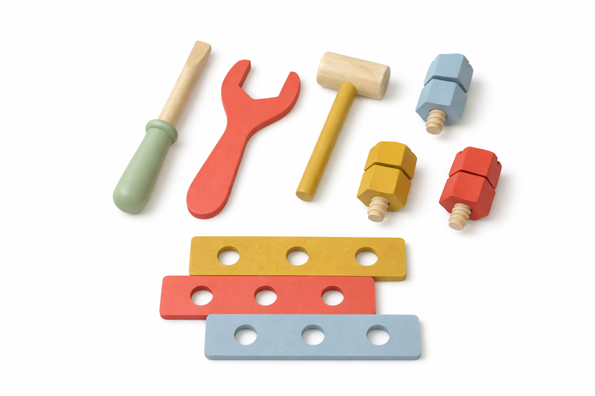 Boîte à outils en bois