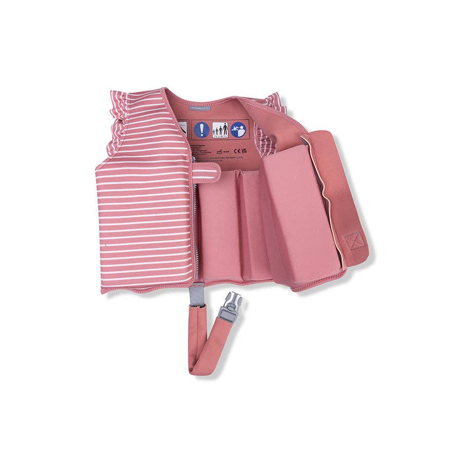 Gilet de natation - Rouge/Blanc - Fleur de marguerite: 2/3 Years